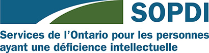 Logo des Services de l'Ontario pour les personnes ayant une déficience intellectuelle (SOPDI)
